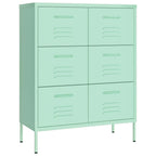Cassettiera Menta 80x35x101,5 cm in Acciaio