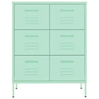 Cassettiera Menta 80x35x101,5 cm in Acciaio