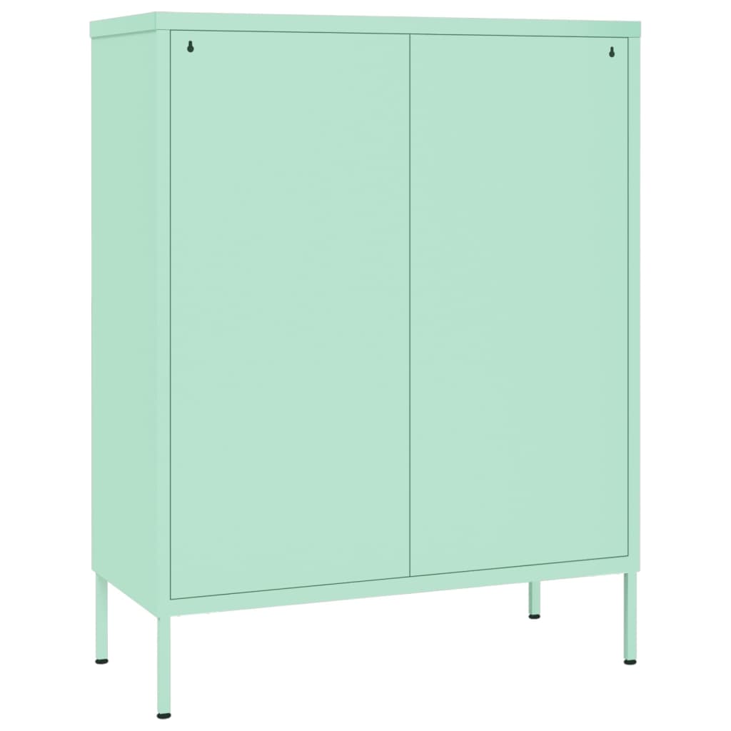 Cassettiera Menta 80x35x101,5 cm in Acciaio
