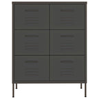 Cassettiera Antracite 80x35x101,5 cm in Acciaio