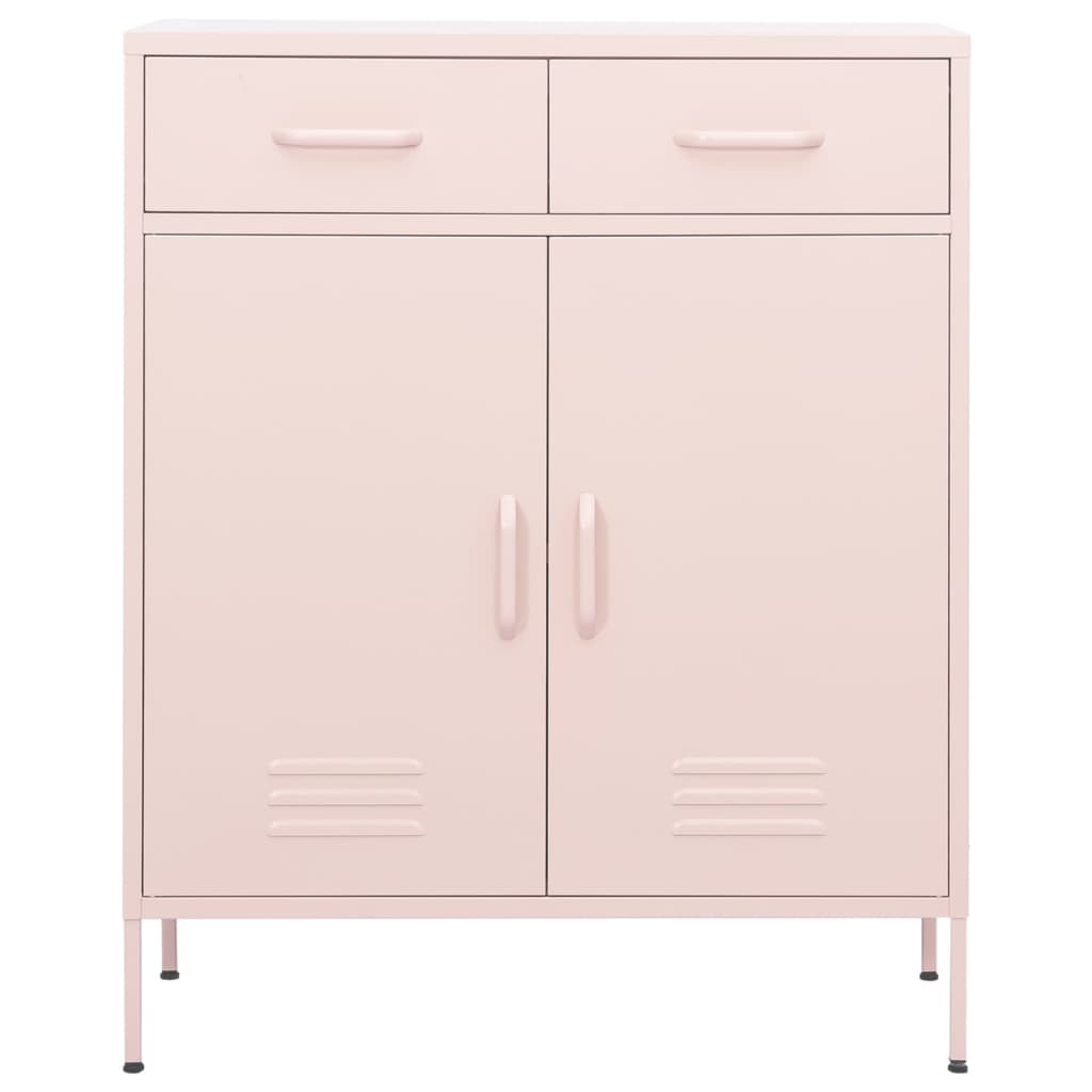 Armadietto Rosa 80x35x101,5 cm in Acciaio