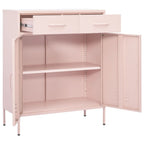 Armadietto Rosa 80x35x101,5 cm in Acciaio