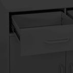 Armadietto Antracite 80x35x101,5 cm in Acciaio