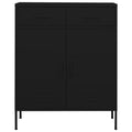 Armadietto Nero 80x35x101,5 cm in Acciaio