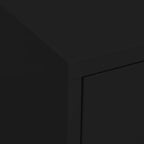Armadietto Nero 80x35x101,5 cm in Acciaio