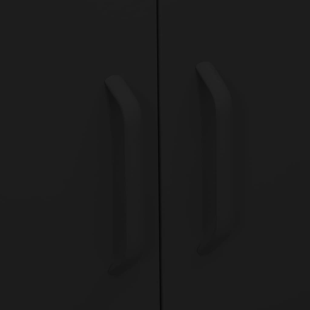 Armadietto Nero 80x35x101,5 cm in Acciaio