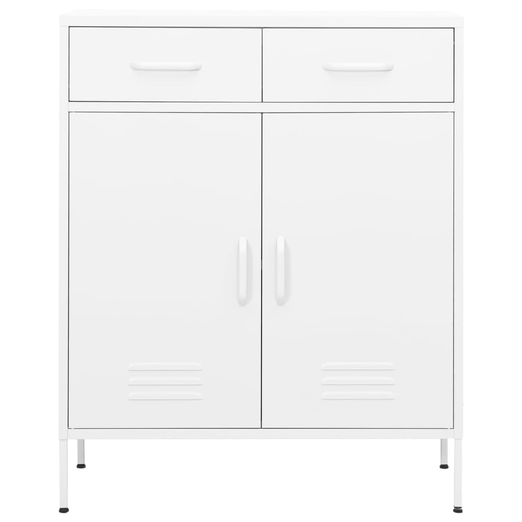 Armadietto Bianco 80x35x101,5 cm in Acciaio