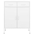 Armadietto Bianco 80x35x101,5 cm in Acciaio