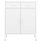Armadietto Bianco 80x35x101,5 cm in Acciaio