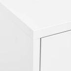 Armadietto Bianco 80x35x101,5 cm in Acciaio