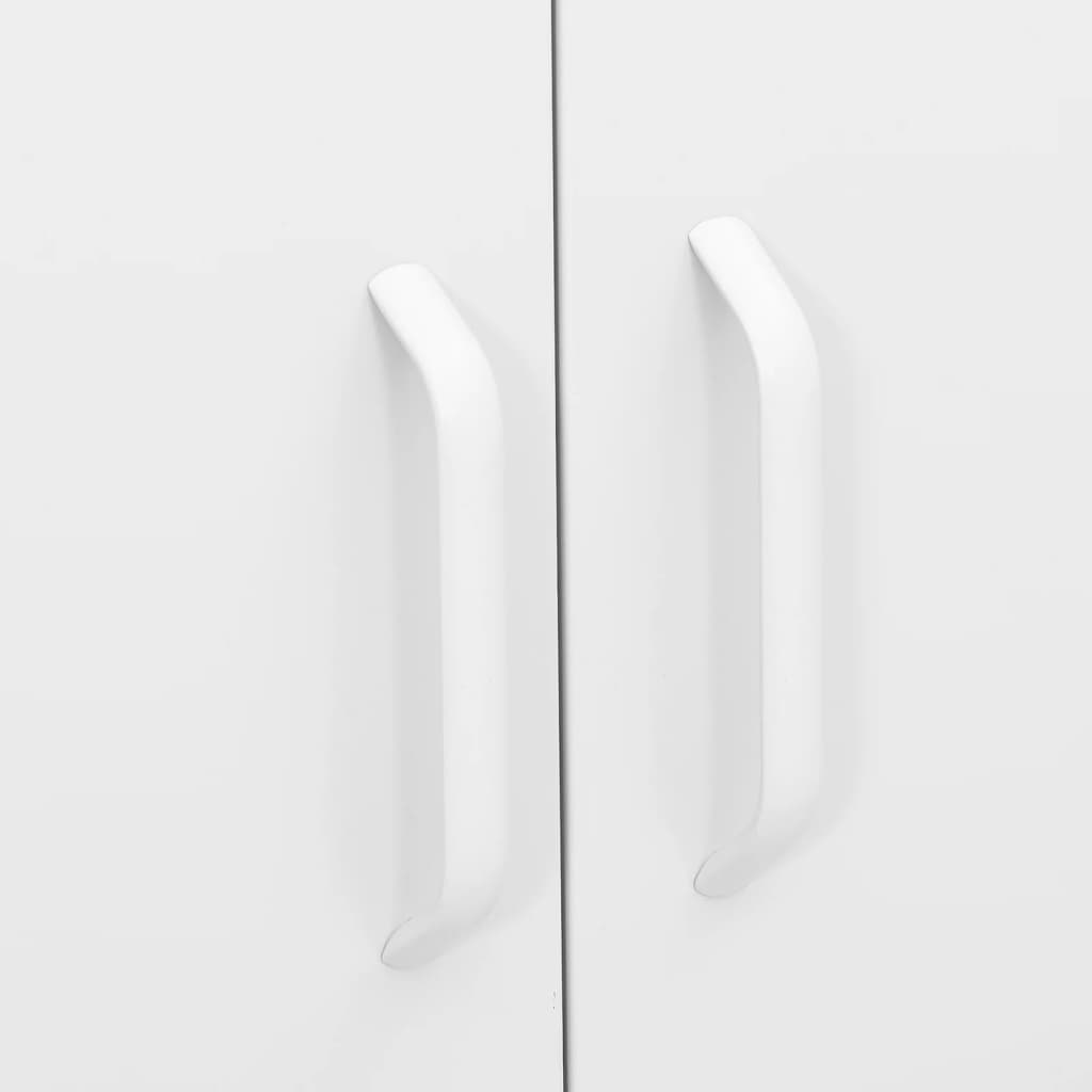 Armadietto Bianco 80x35x101,5 cm in Acciaio