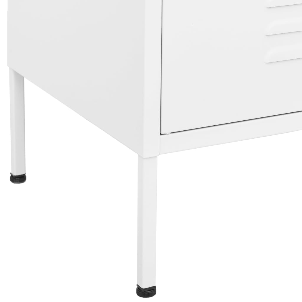 Armadietto Bianco 80x35x101,5 cm in Acciaio