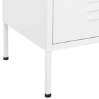 Armadietto Bianco 80x35x101,5 cm in Acciaio