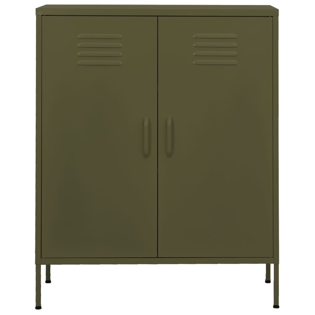 Armadietto Verde Oliva 80x35x101,5 cm in Acciaio