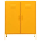 Armadietto Giallo Senape 80x35x101,5 cm in Acciaio