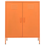 Armadietto Arancione 80x35x101,5 cm in Acciaio