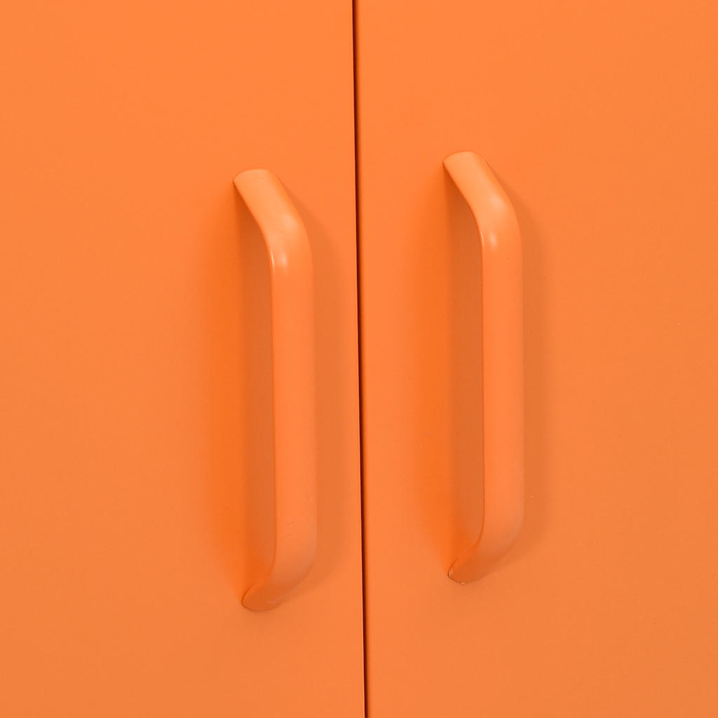 Armadietto Arancione 80x35x101,5 cm in Acciaio