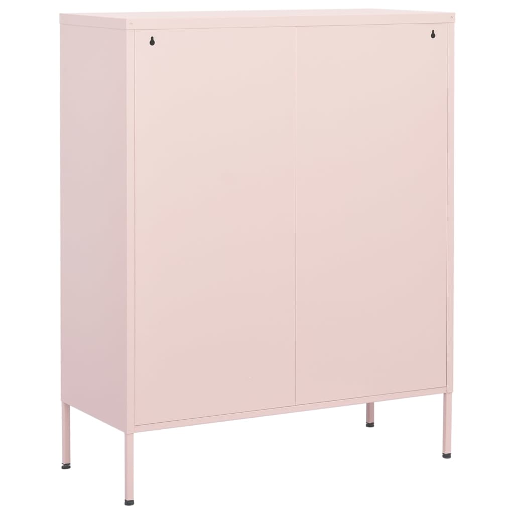 Armadietto Rosa 80x35x101,5 cm in Acciaio