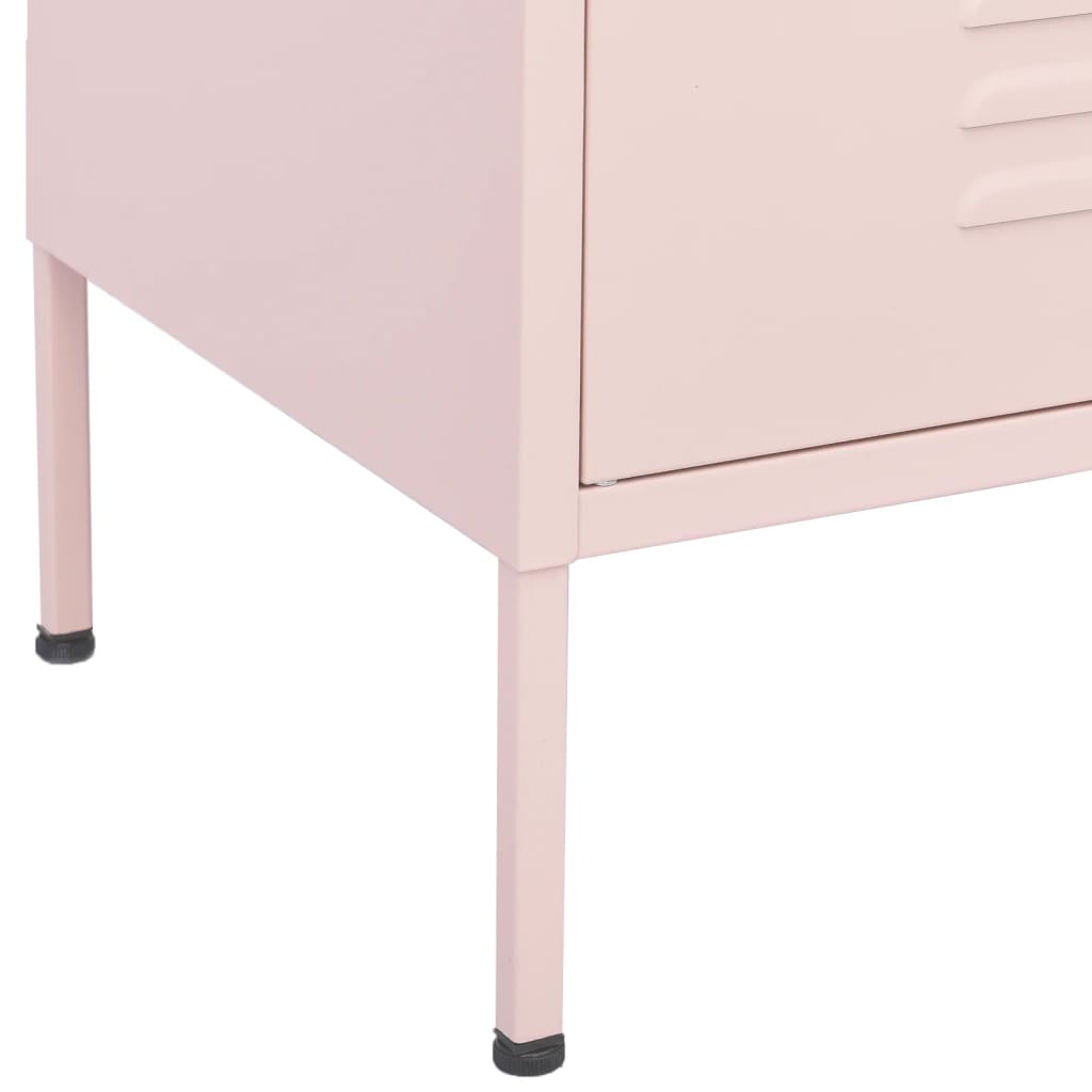 Armadietto Rosa 80x35x101,5 cm in Acciaio