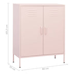 Armadietto Rosa 80x35x101,5 cm in Acciaio