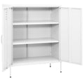 Armadietto Bianco 80x35x101,5 cm in Acciaio