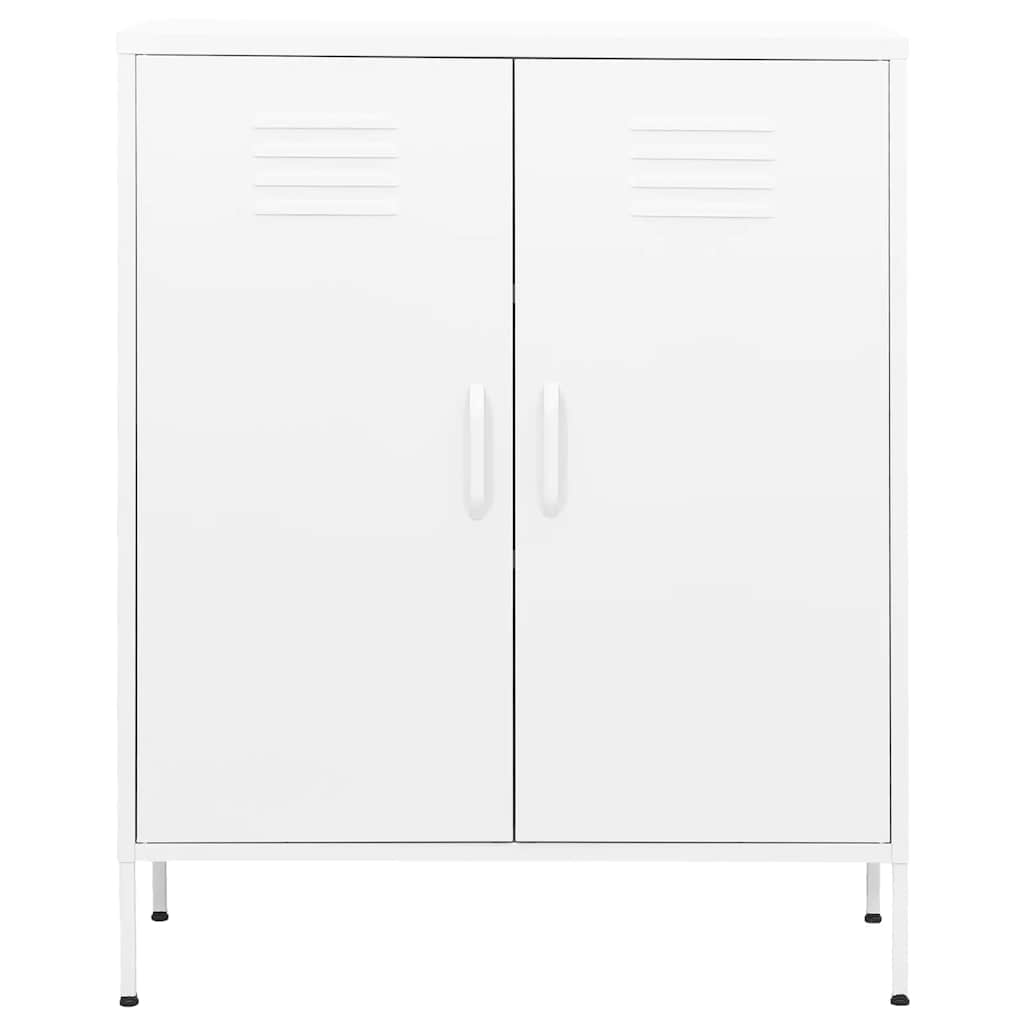 Armadietto Bianco 80x35x101,5 cm in Acciaio
