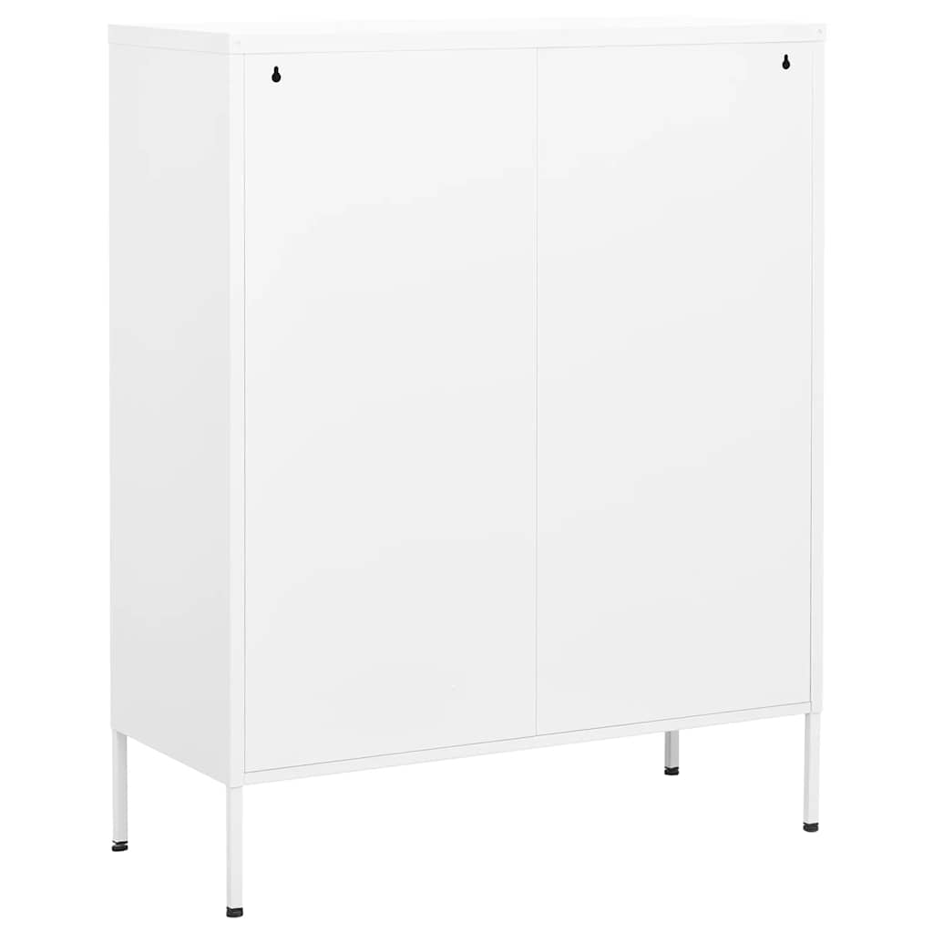 Armadietto Bianco 80x35x101,5 cm in Acciaio