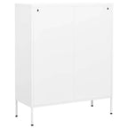 Armadietto Bianco 80x35x101,5 cm in Acciaio