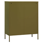 Armadietto Verde Oliva 80x35x101,5 cm in Acciaio
