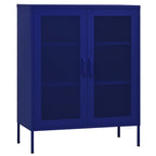 Armadietto Blu Marino 80x35x101,5 cm in Acciaio
