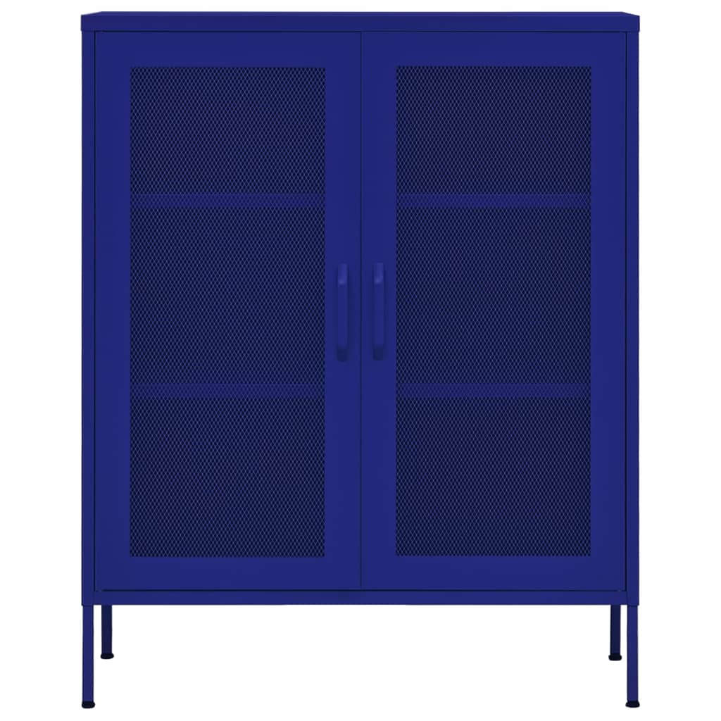 Armadietto Blu Marino 80x35x101,5 cm in Acciaio