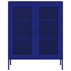 Armadietto Blu Marino 80x35x101,5 cm in Acciaio