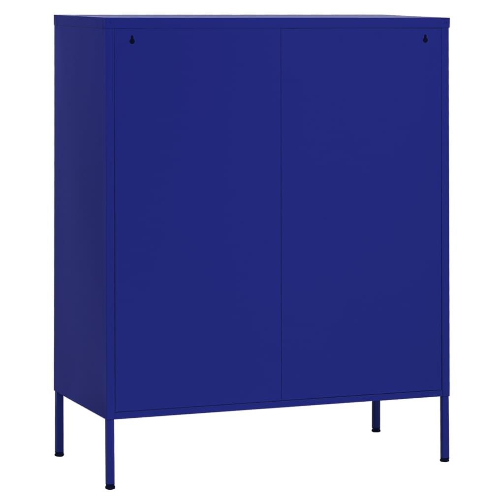 Armadietto Blu Marino 80x35x101,5 cm in Acciaio