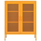 Armadio portaoggetti Giallo Senape 80x35x101,5 cm Acciaio