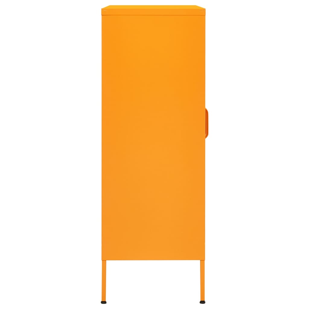 Armadio portaoggetti Giallo Senape 80x35x101,5 cm Acciaio