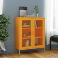 Armadio portaoggetti Giallo Senape 80x35x101,5 cm Acciaio