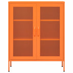 Armadietto Arancione 80x35x101,5 cm in Acciaio