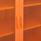 Armadietto Arancione 80x35x101,5 cm in Acciaio