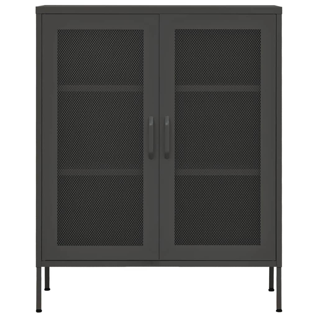 Armadietto Antracite 80x35x101,5 cm in Acciaio