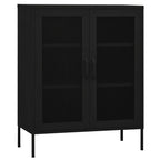 Armadietto Nero 80x35x101,5 cm in Acciaio
