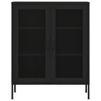 Armadietto Nero 80x35x101,5 cm in Acciaio