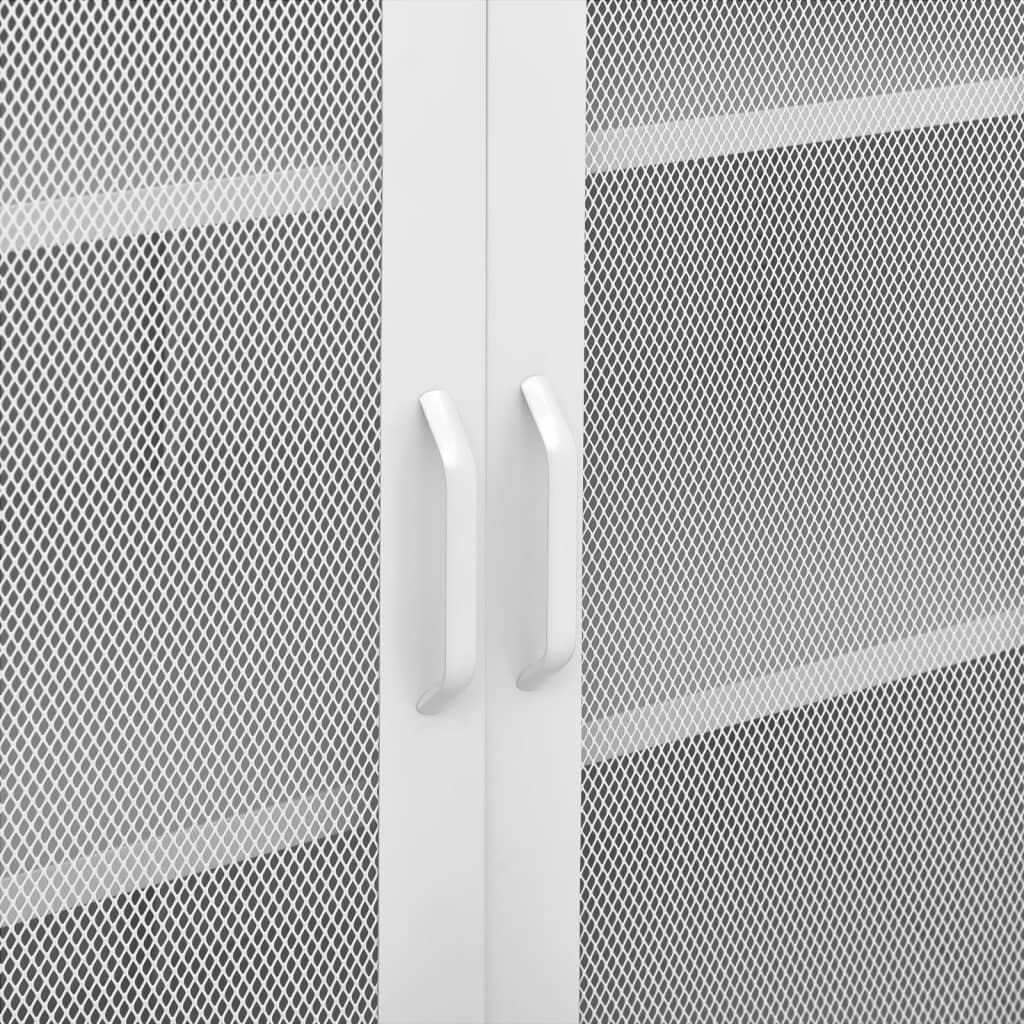 Armadietto Bianco 80x35x101,5 cm in Acciaio