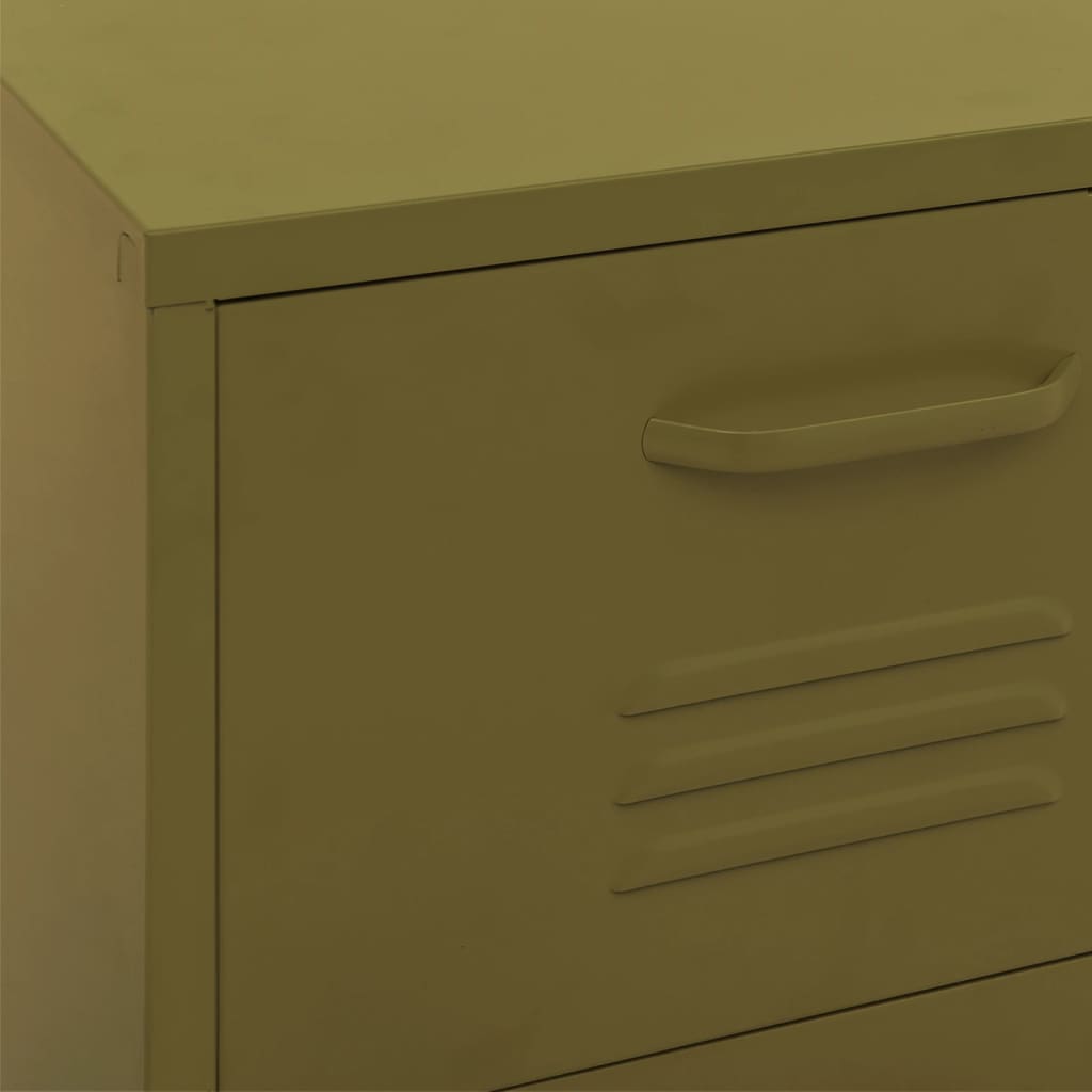 Armadietto Verde Oliva 42,5x35x101,5 cm in Acciaio