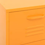 Armadietto Giallo Senape 42,5x35x101,5 cm in Acciaio