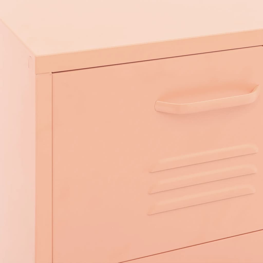 Armadietto Rosa 42,5x35x101,5 cm in Acciaio