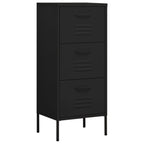 Armadietto Nero 42,5x35x101,5 cm in Acciaio
