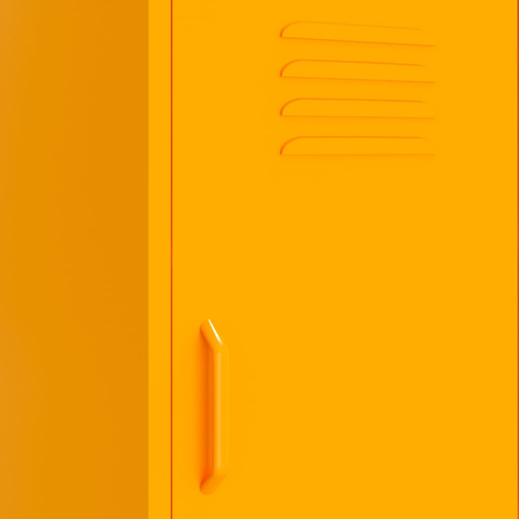 Armadietto Giallo Senape 42,5x35x101,5 cm in Acciaio