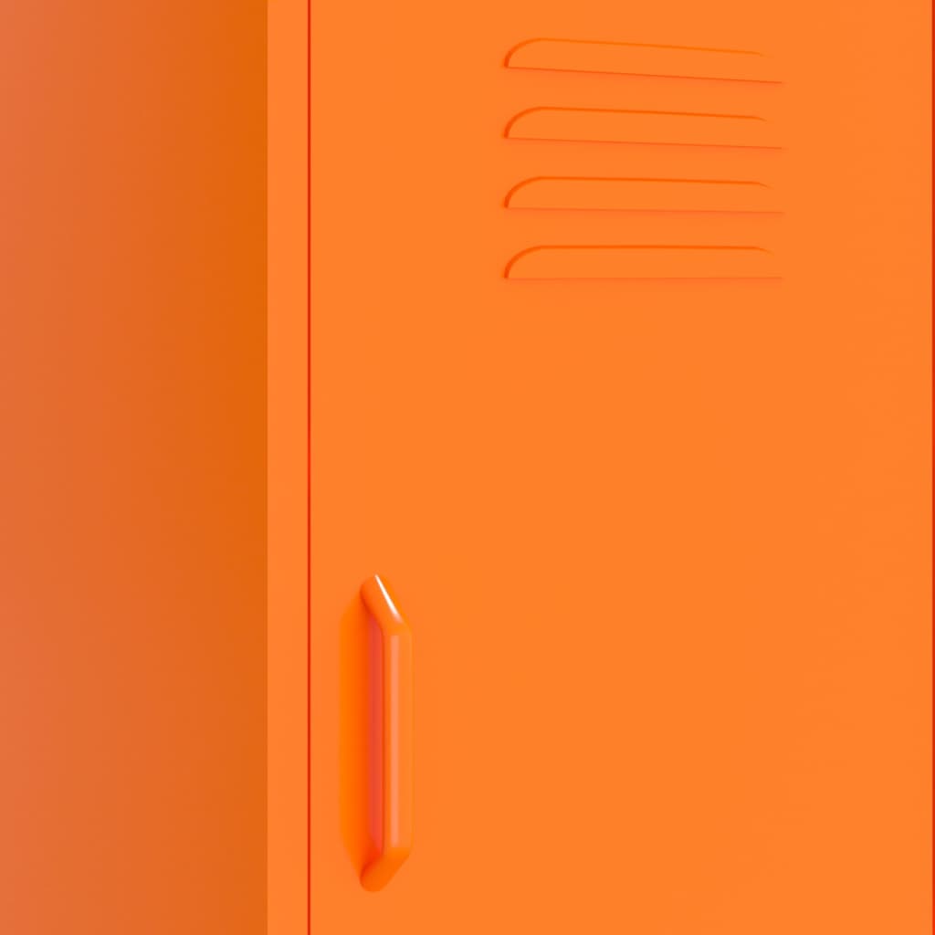 Armadietto Arancione 42,5x35x101,5 cm in Acciaio