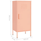 Armadietto Rosa 42,5x35x101,5 cm in Acciaio