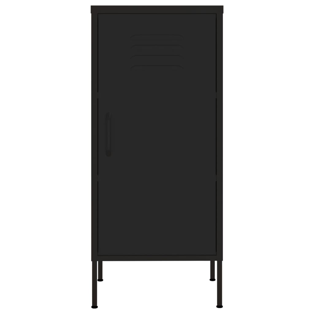 Armadietto Nero 42,5x35x101,5 cm in Acciaio